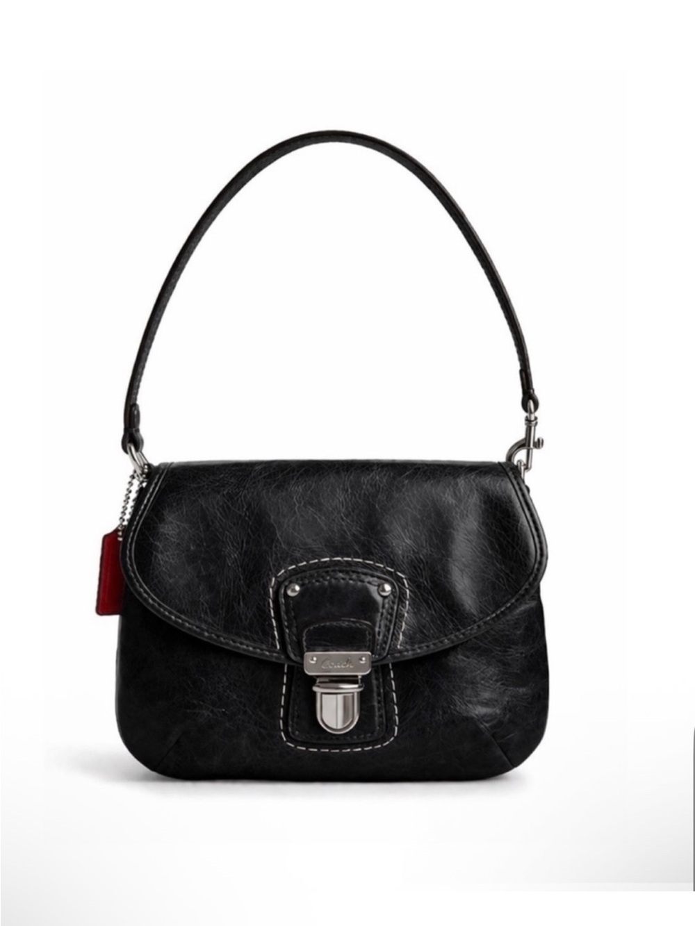 Coach Poppy Distressed Italian Leather Mini Bag